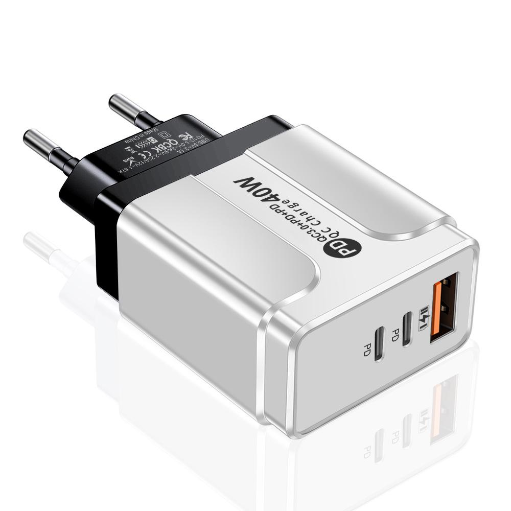 Universal Power Adapter Charger with 1 USB + 2 USB-C Ports, Compatible with US, EU, UK, AU Specifications