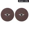 2Pcs Car Suede Coaster Anti-Slip Water Cup Pad Accessories For MINI One Cooper JCW Countryman Clubman Cabrio Paceman Coupe dymfu11