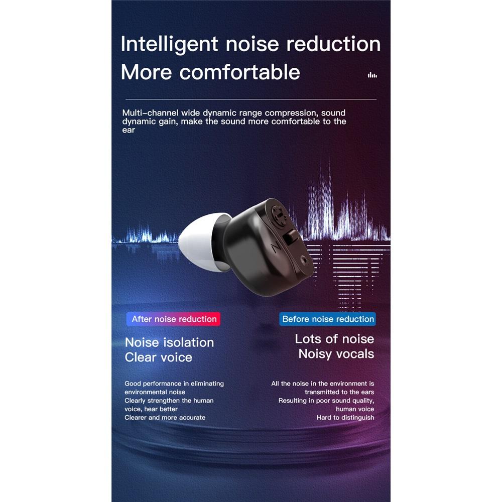 Пожилой слуховой аппарат Bluetooth внешний вид усилитель звука магнитная зарядная камера звуковой коллектор