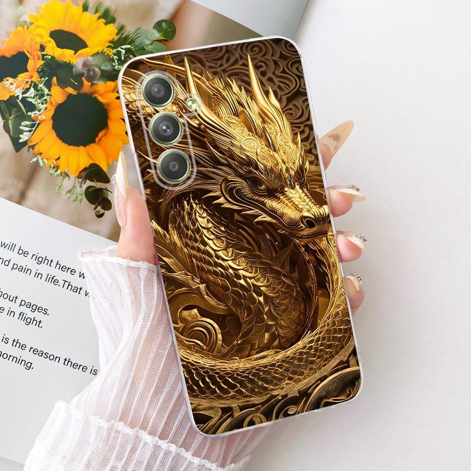 Для Samsung Galaxy A54 Чехол для телефона с рисунком Крутой Дракон Тигр Для Samsung A54 5G SM-A546B Мягкие Силиконовые TPU Чехлы