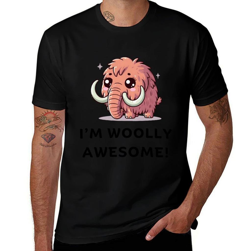 I'm Woolly Awesome Funny Wooly Mammoth Cute Woolly Mammoth Kawaii Woolly Mammoth Awesome T-S