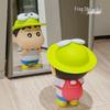 Crayon Shin-chan Cute Frog Cartoon Figurine - Healing Desktop Ornament & Birthday Gift