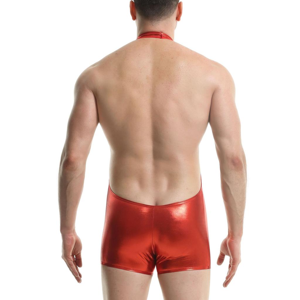 Erotic Leather Wrestling Singlet Lingerie Sexy Plus Size Men Gay Underwear Bodysuit Catsuit Mens Latex Underwear M L