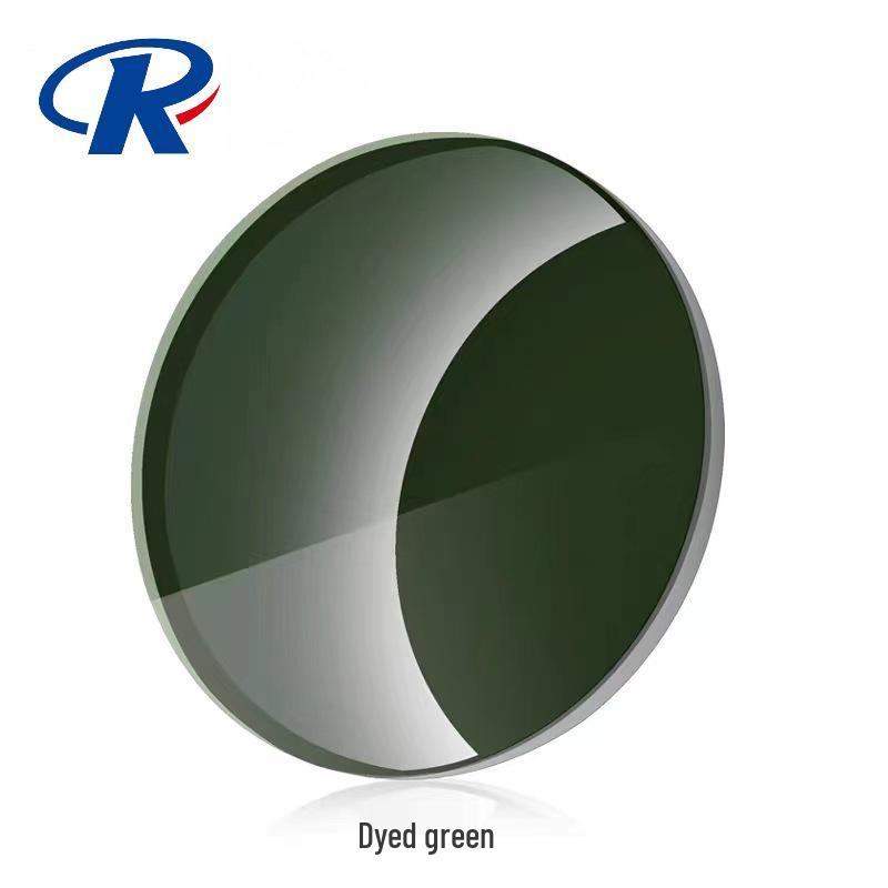 1.56 Gray & Green Dyed Myopia Sunglasses Lenses