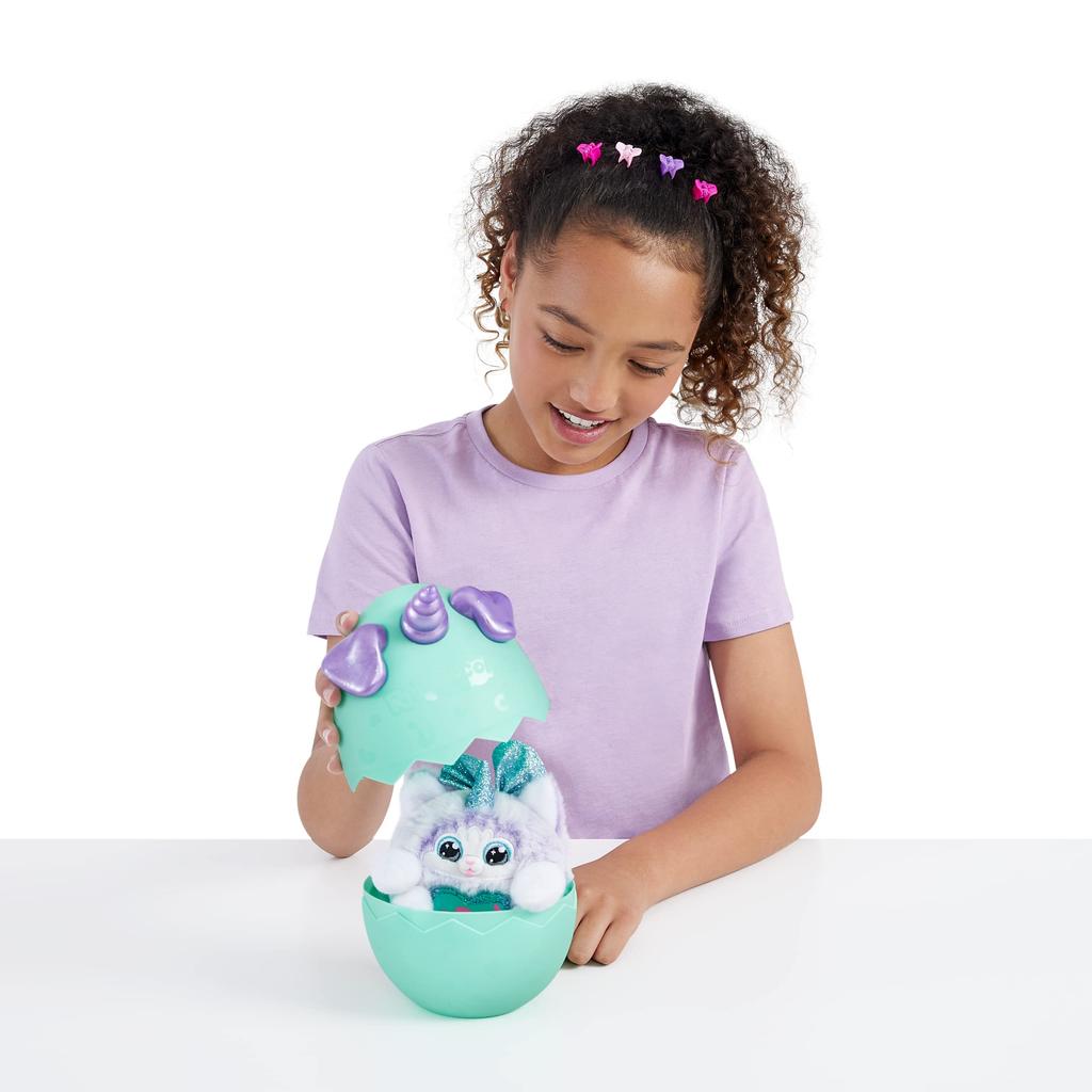 ZURU Rainbocorns Puppycorn Surprise Series 3 Collectible Plush Toy with Surprise Sticker and Stuffed Dog for Girls and Kids Ages (Husky) Egg, Pack,