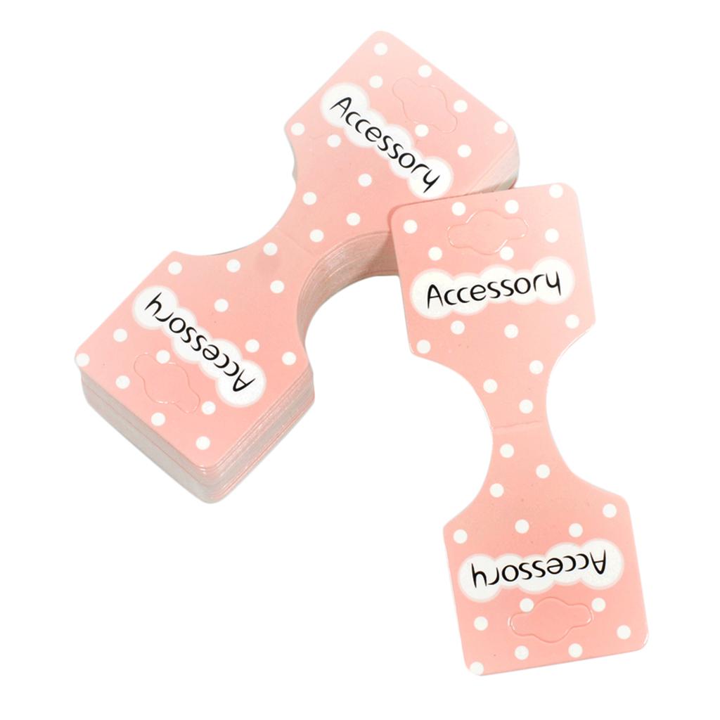 50 шт. бумажная заколка для волос, заколка для ювелирных изделий, упаковка для карточек для демонстрации ювелирных изделий