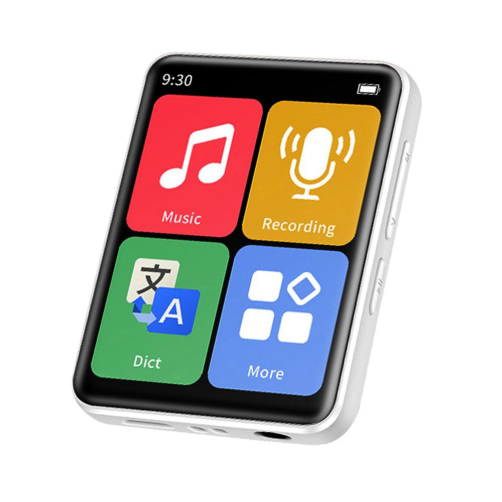 Новый MP3-плеер 2025 года Bluetooth 5.2 MP4 Музыкальный плеер 1,77-дюймовый сенсорный экран Музыкальный плеер с FM-радио Спортивный Walkman До 128 ГБ