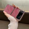 For Samsung Galaxy Z Flip 6 5 4 3 Case Luxury Glitter Cards Electroplate PC Shockproof Back Cover