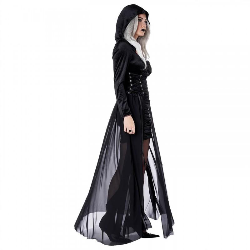 Halloween Costume Women Zombie Bride Horror Party Outfit Vampire Demon Cosplay Dress Cotton Blend Stage Wear