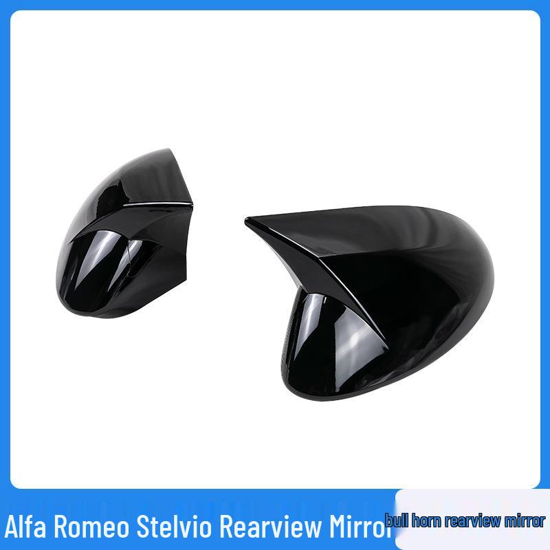Крышка зеркала заднего вида "Бычьи рога" для Alfa Romeo Stelvio для улучшения экстерьера