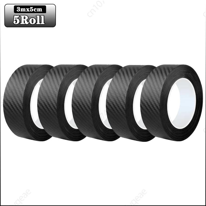 3м автомобильные 3D наклейки из углеродного волокна, защита порога от ступенек, багажника, бампера, бокового зеркала, антицарапающая лента, автомобильные наклейки