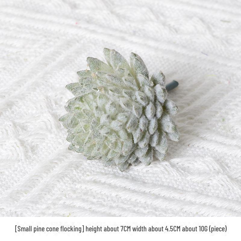 Mini Flocking Artificial Succulent Bonsai for DIY Wall Decor