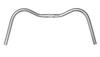 SOMA Oxford Bar Clamp Silver Bar, Silver/540mm, Diameter 25.4mm,