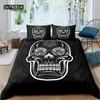 Home Living Luxury 3D Color Skull Bedding Set Duvet Cover Pillowcase Kids Bedding Set Queen and King EU/US/AU/UK Size