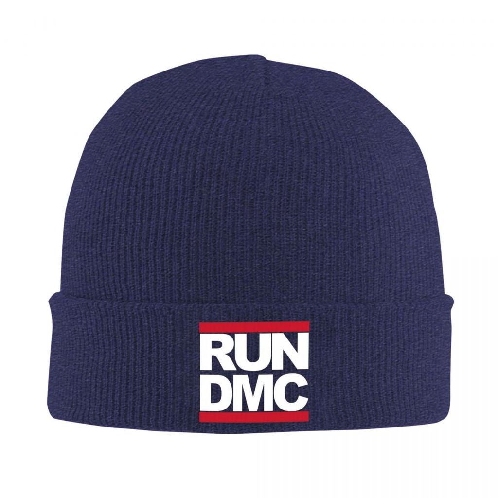 Теплая вязаная шапка с логотипом Run DMC, зимняя вязаная шапка-бини, шапки-бини, хип-хоп шапки для унисекс