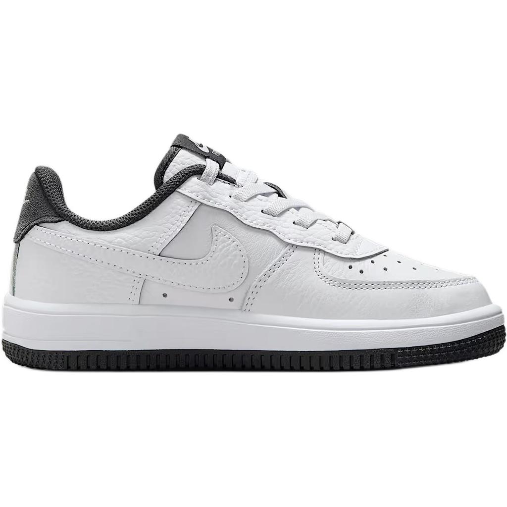 Nike Force 1 Low LV8 Легко надевать Удобные Нескользящие Прочные Низкие Детские Кеды для Скейтбординга Детские кроссовки Белые HJ6785-100