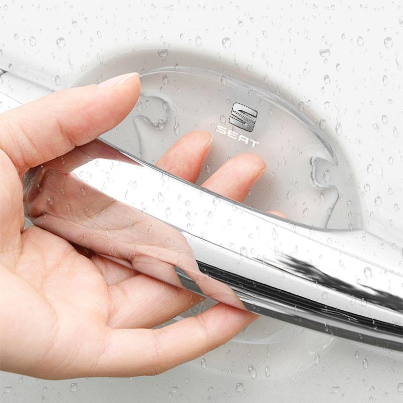 Защитная полоса от столкновений для кузова автомобиля, наклейка для защиты от царапин на чашу ручки двери автомобиля для Seat Leon FR Altea Ibiza Toledo Cordoba Arona Ateca Alhambra