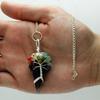 Amethyst Crystal Pendulum with Seven Chakra Beads