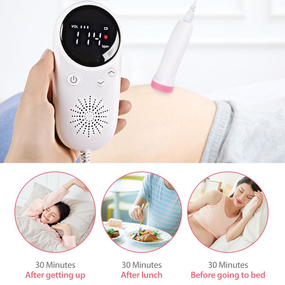 Household Fetal Baby Prenatal Heart Monitor LCD Display Fetus-voice Meter Pregnant Woman