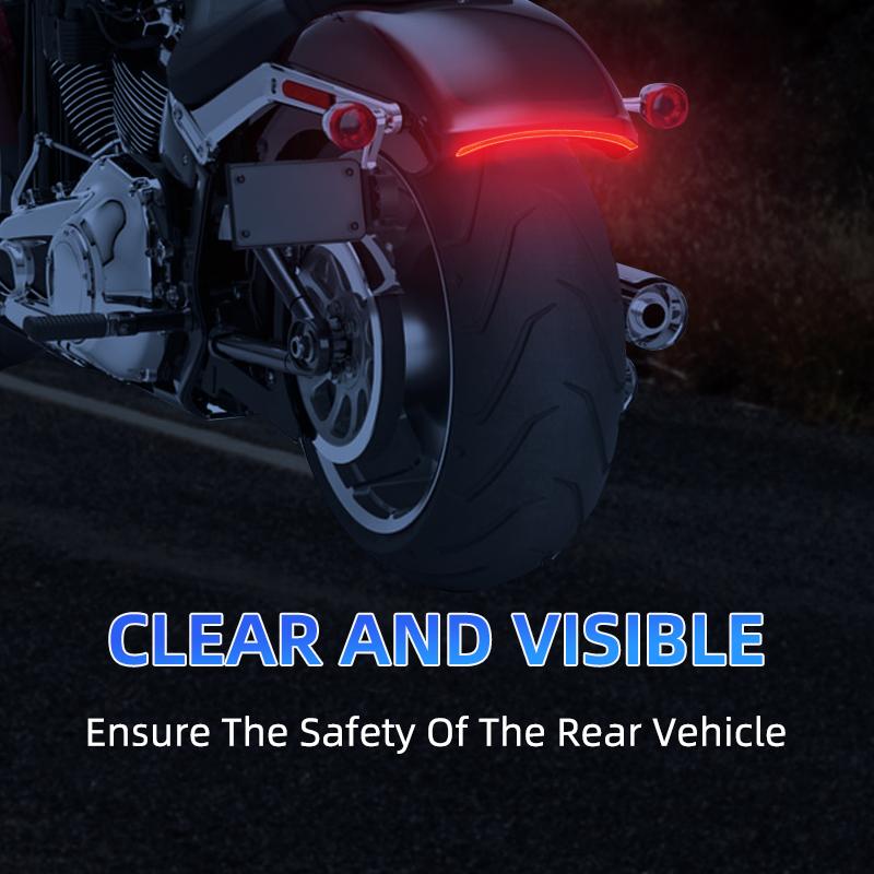 Motorcycle LED Rear Fender Tail Light Turn Signal Running Brake Taillight For Harley Softail Fat Bob FXFBS 114 FXFB 107 2018-Up