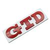 3D Металлическая эмблема GTD для автомобиля, наклейка на багажник, эмблема на решетку радиатора для Polo GTD MK4 MK5 MK6 MK7 Golf 4 5 6 7, автоаксессуары