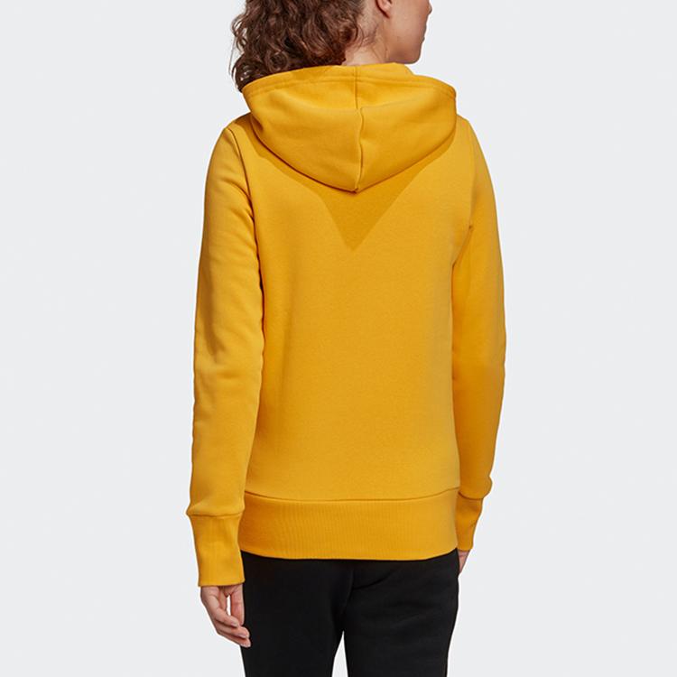 adidas Толстовка с капюшоном W Bos Oh Hd Letter Print Casual, женская, желтая GC6927