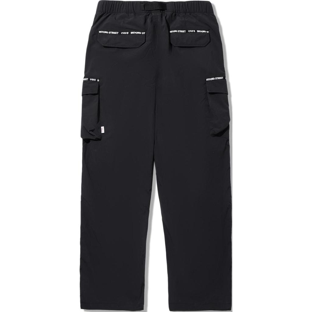 Li Ning X Sam Taylor Collaboration Loose Straight Leg Sports Casual Pants Men Pants Black AKXV269-2