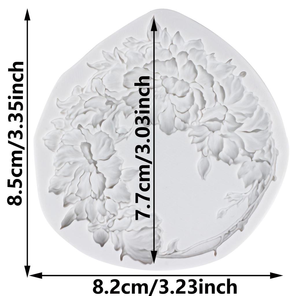 Силиконовая форма для барочной фоторамки, гирлянда из пионов, бабочка, роза, формы для мастики, инструменты для украшения торта, тематический торт, десерт, украшенный шоколадом, форма для конфет