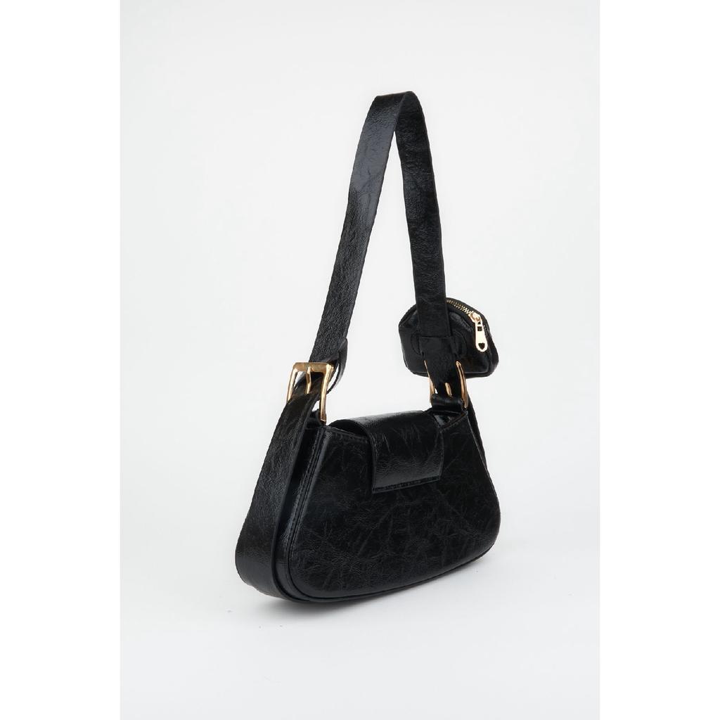 Женский бордовый кошелек-багет из искусственной кожи с застежкой на руку и сумка через плечо