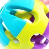 Игрушка для питомцев Мяч Форма мяча Прочный Цветной Кошки Играющая Звенящий мяч для жевания