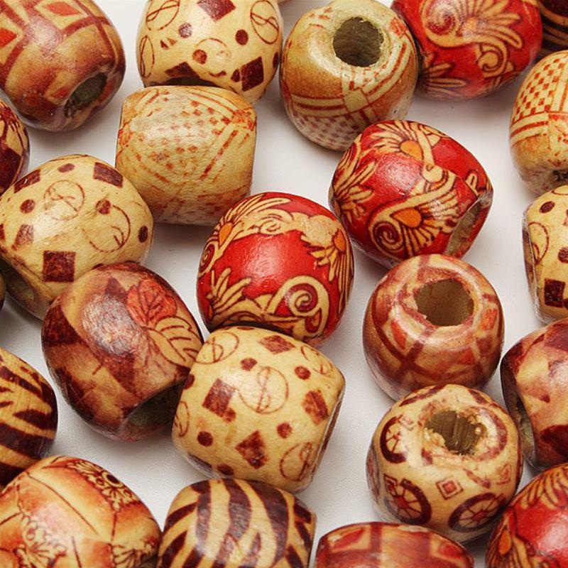 100шт деревянные круглые свободные бусины для изготовления ювелирных изделий своими руками, ожерелье, браслет, ремесло