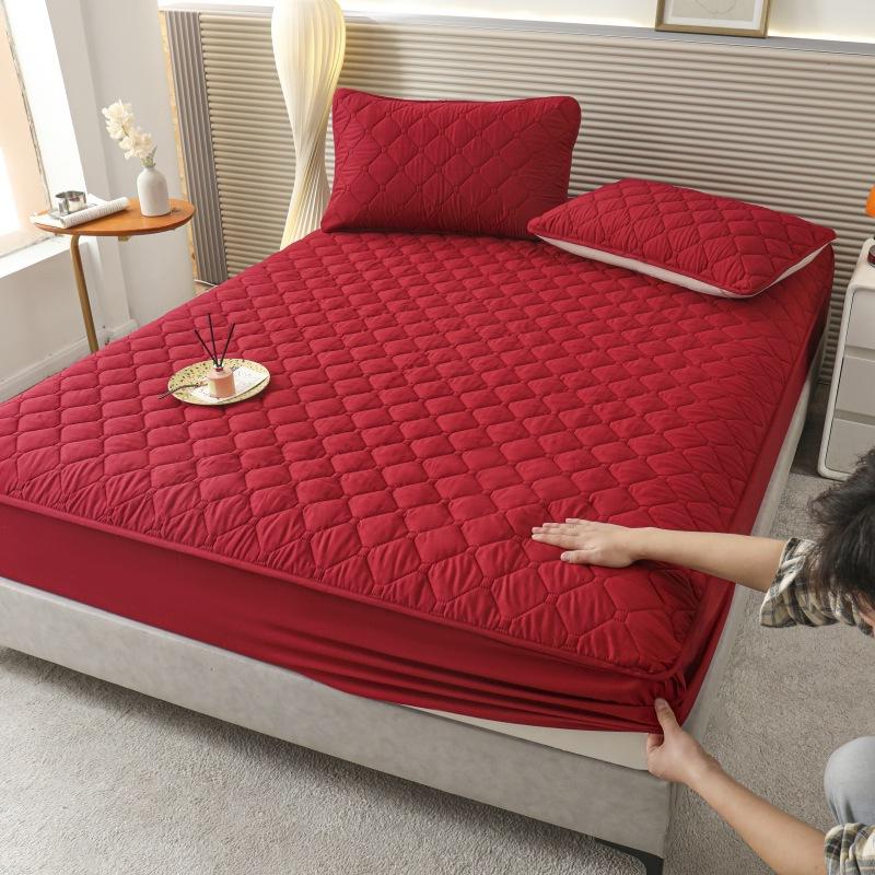 2025Утолщенная водонепроницаемая простыня стеганая простыня для младенцев, пожилых людей, барьер от мочи, защита от клещей, пыленепроницаемое покрывало