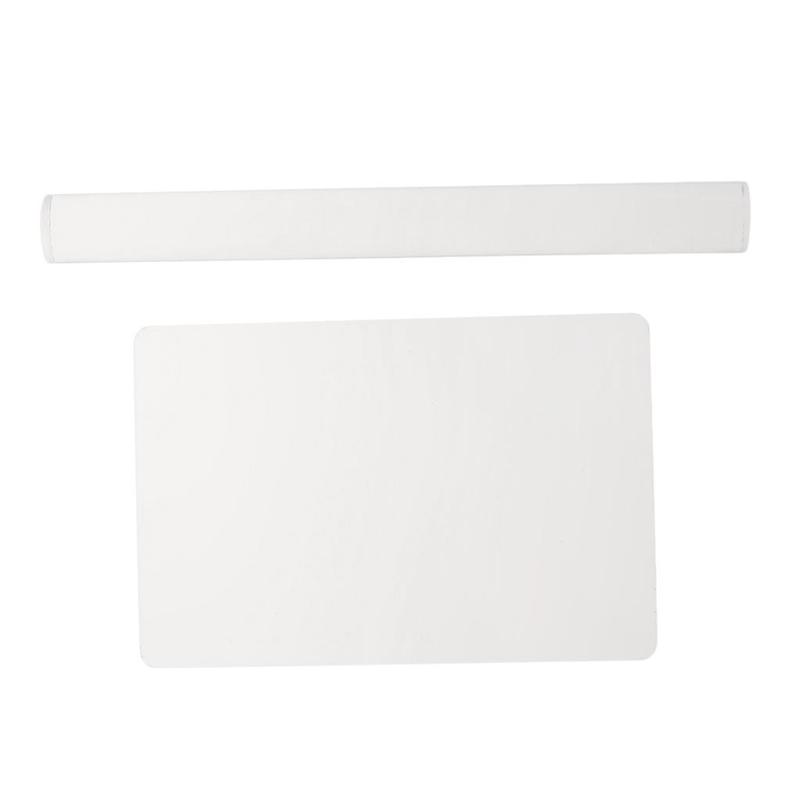 2pcs Acrylic Clay Roller with Acrylic Sheet Acrylic Clay Non-Stick Rollers for Shaping and Sculpting, Polymer Clay Tool