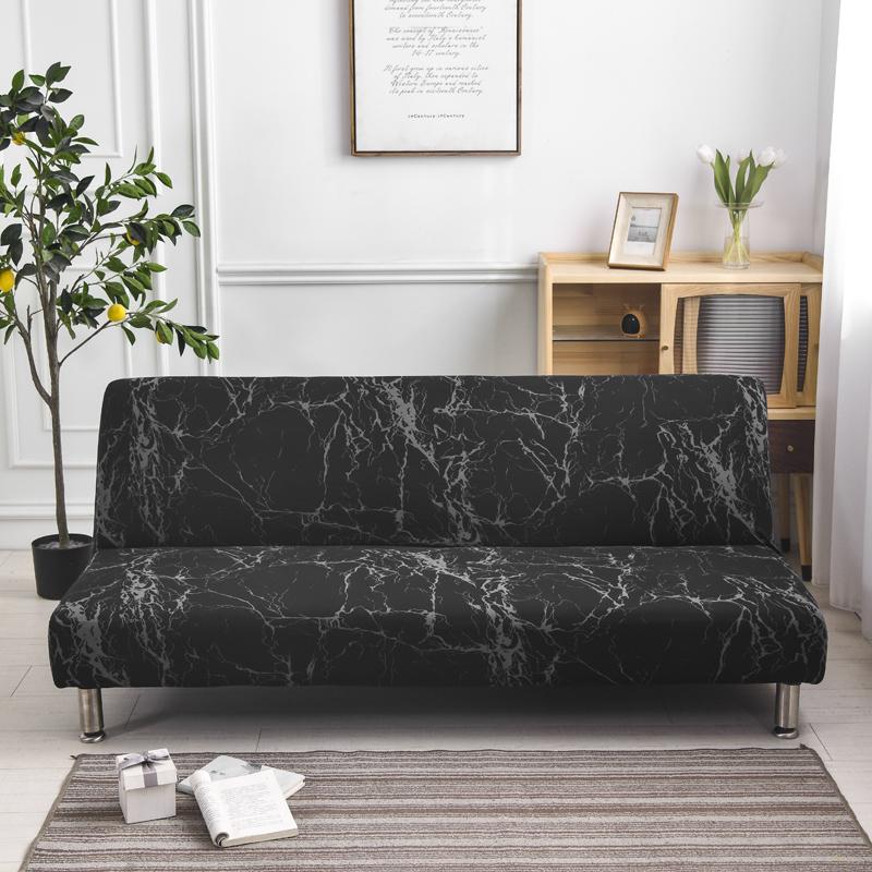 Чехол на диван-кровать без подлокотников, эластичный чехол-футон из спандекса, эластичный полностью складной чехол для дивана, встроенный полный складной чехол для дивана