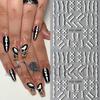 Nail Art Sticker Relief 5D Three-Dimensional Halloween Skull Spider Bone Pumpkin Adhesive Nail Sticker