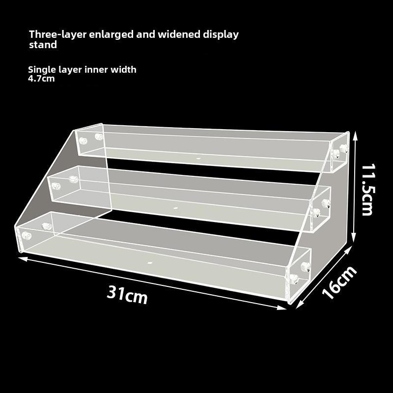 Прозрачная акриловая многослойная подставка для лака для ногтей и помады