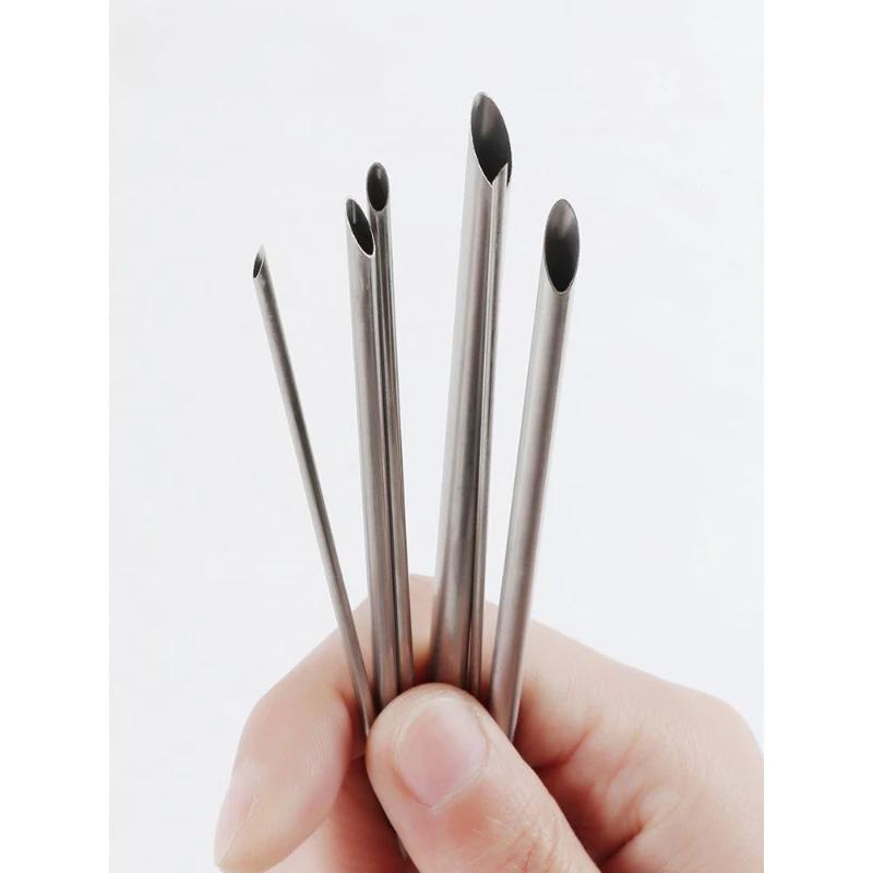 6 Pieces/set of Stainless Steel Hole Puncher Carving Sculpture Modeling Pottery Cutting and Punching Ceramic Polymer Clay Tools