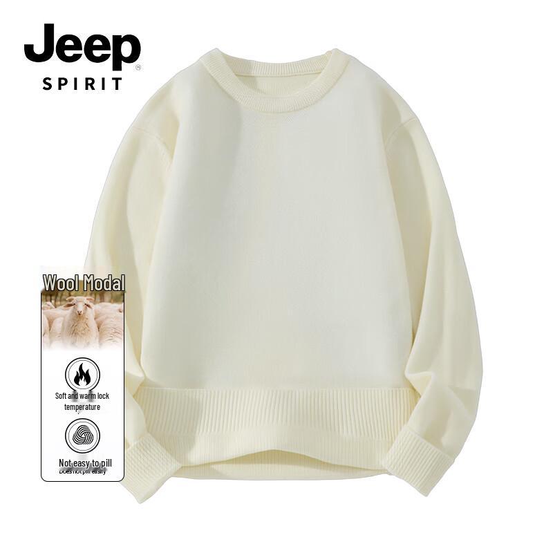JEEP SPIRIT Men's Winter Warm Wool Blend Pullover Sweater