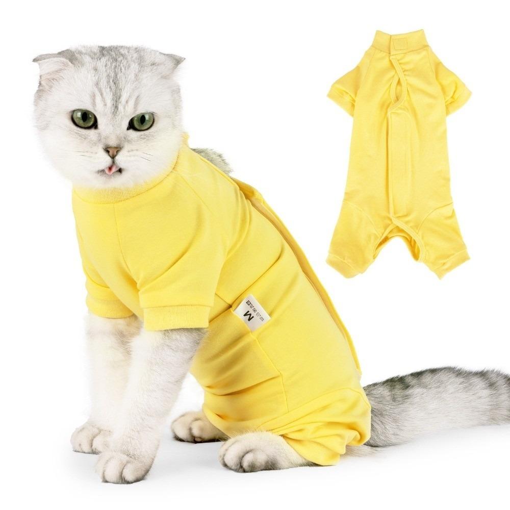 Comfortable Cat Recovery Suit Breathable Pet Jumpsuit Cat Sterilization Suit Neuter Recovery