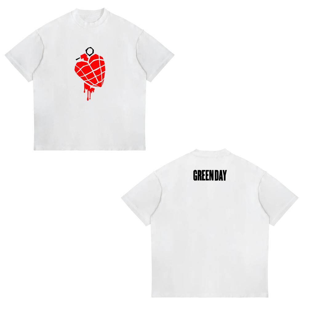 2026 Green Day American Idiot Hysteria T Shirt Unisexs Rock Music Classic Band Tee Shortsleeved Women Fashion Street Top
