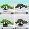 Plastic Indoor Bonsai Tree Artificial Green Plant For Office And Home Decor