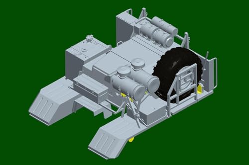 Trumpeter 1/35 Scale Russian Federal Army BAZ-6403 Tractor & ChMZAP 9990-071 Trailer Plastic Model Kit 01086