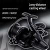 14000 Рыболовная катушка с дальним забросом, полностью металлическая, с увеличенной шпулей для морских удилищ