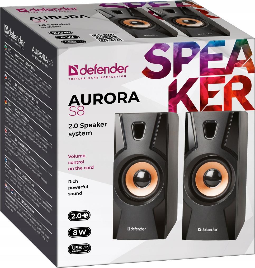 Колонки Defender AURORA S8 2.0 8W USB