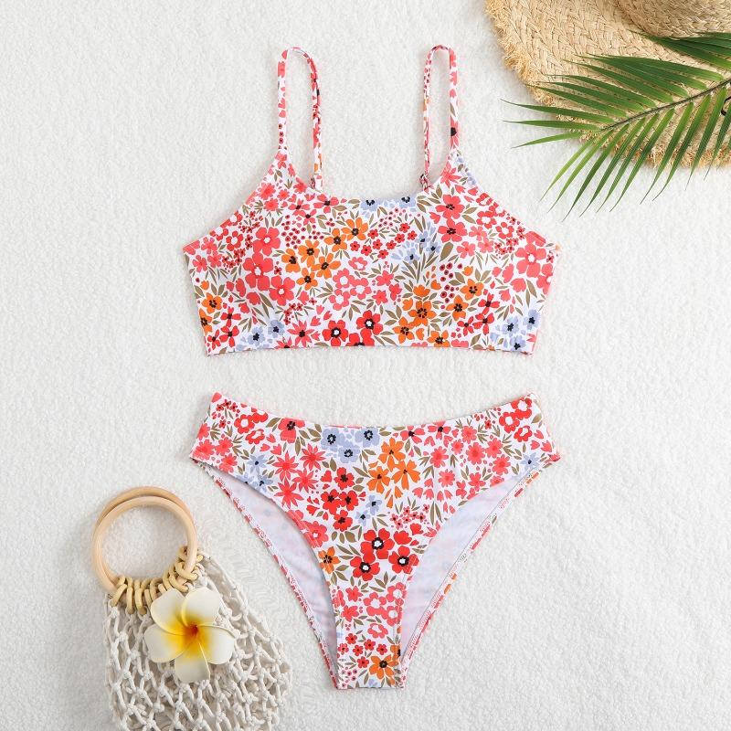 New Bikini Women's Split Sexy Swimsuit Printed Swimsuit Fashion