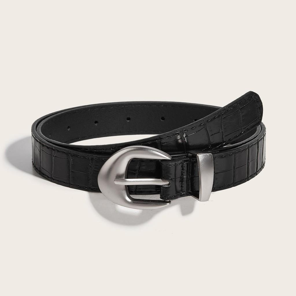 Fashion Women Belt Pu Leather With Needle Buckle For Casual Wear And Denim Styling