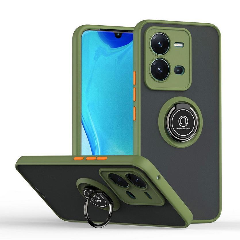 Чехол для вращающегося кронштейна для VIVO V25 V21 Y02S Y16 Y20 Y21 Y21S Y33S Y55 Y76 Y76S Y11 Y12 Чехол для кольца на палец