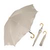 Складной зонт Vita Felice для женщин, как в солнечный, так и в дождливый день [VITAFELICE] 2-х сторонний 2-х ярусный (в течение нескольких дней) пру-30177z (вышитый бежевый)