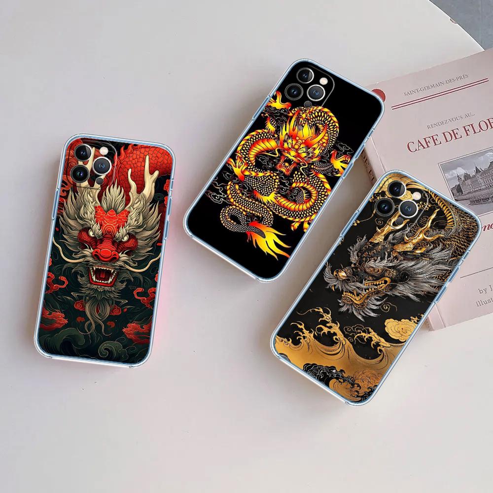 LO25 Chinese Dragon Phone Case for Motorola Moto Edge 20 30 40 50 S30 Fusion Ultra Pro Neo Lite + G200 G23