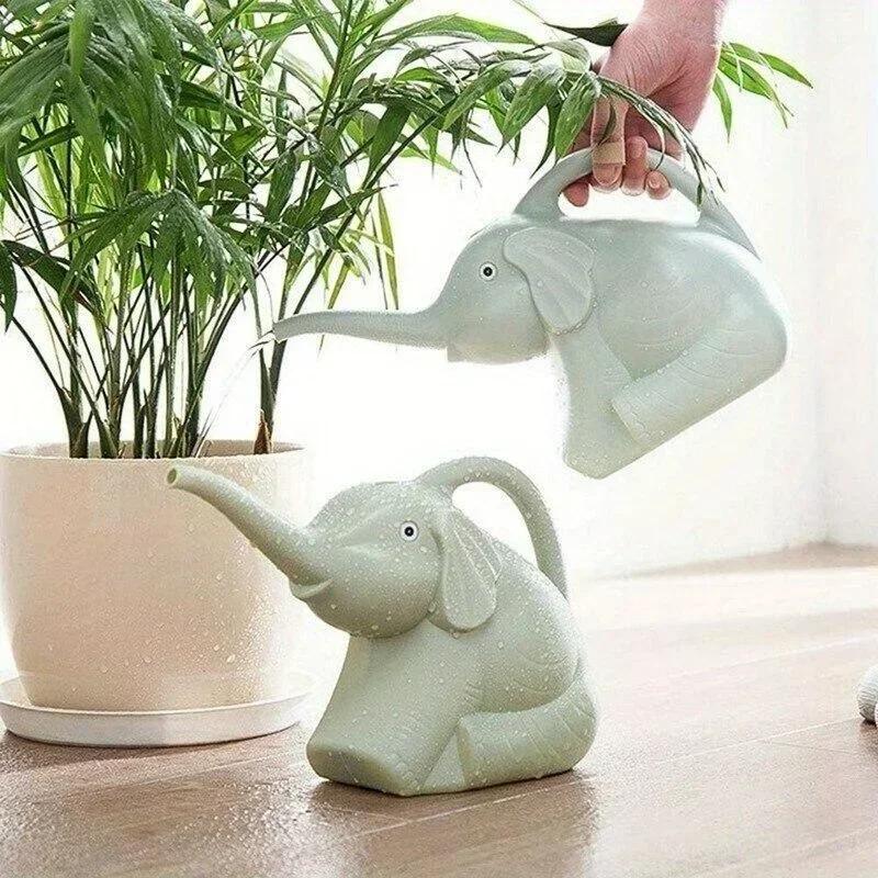 Cute Elephant - Shaped Watering Cans PP Pot Gardening Tools Water Bottle Household Small Water Spray Pot